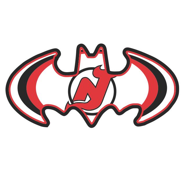 New Jersey Devils Batman Logo iron on heat transfer
